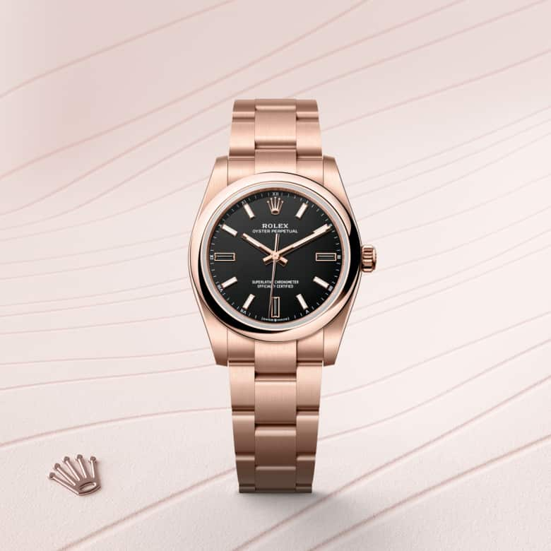 Rolex Oyster Perpetual腕錶18K永恒玫瑰金款，M124205-0001 - 歐洲坊
