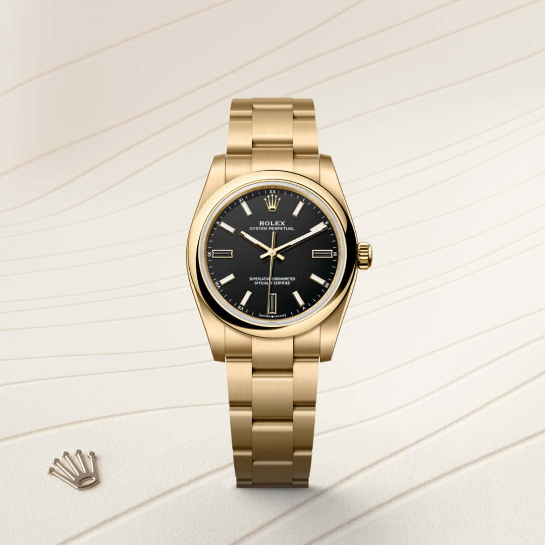 Rolex Oyster Perpetual腕錶18K黃金款，M124208-0001 - 歐洲坊