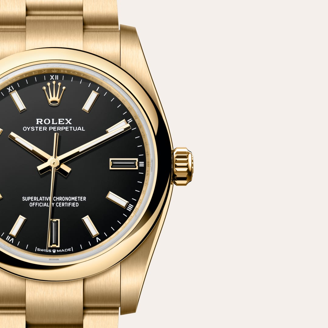 Rolex Oyster Perpetual腕錶18K黃金款，M124208-0001 - 歐洲坊