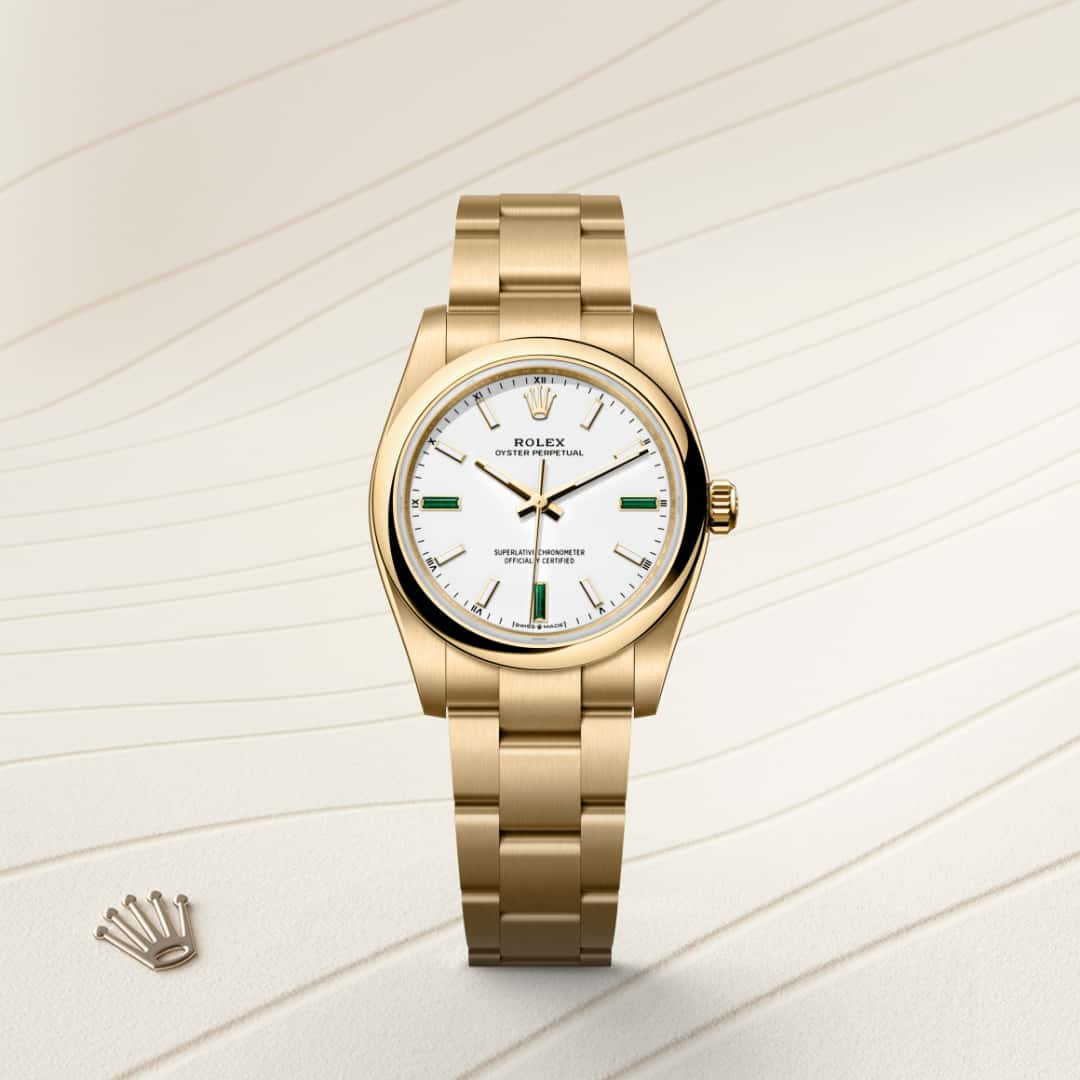 Rolex Oyster Perpetual腕錶18K黃金款，M124208-0002 - 歐洲坊