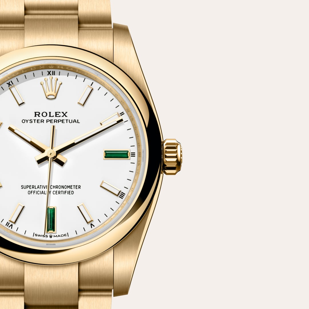 Rolex Oyster Perpetual腕錶18K黃金款，M124208-0002 - 歐洲坊