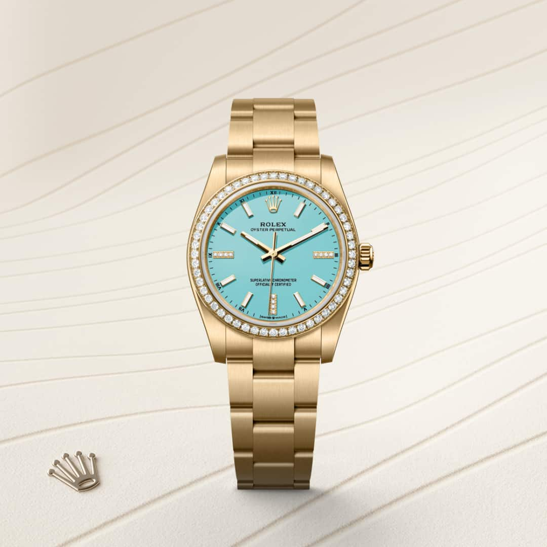 Rolex Oyster Perpetual腕錶18K黃金款，M124248RBR-0002 - 歐洲坊