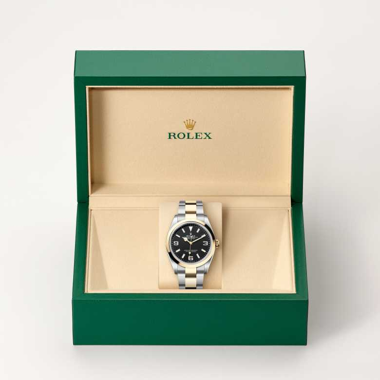 Rolex Explorer腕錶黃金鋼（蠔式鋼與黃金的組合）款，M124273-0001 - 歐洲坊