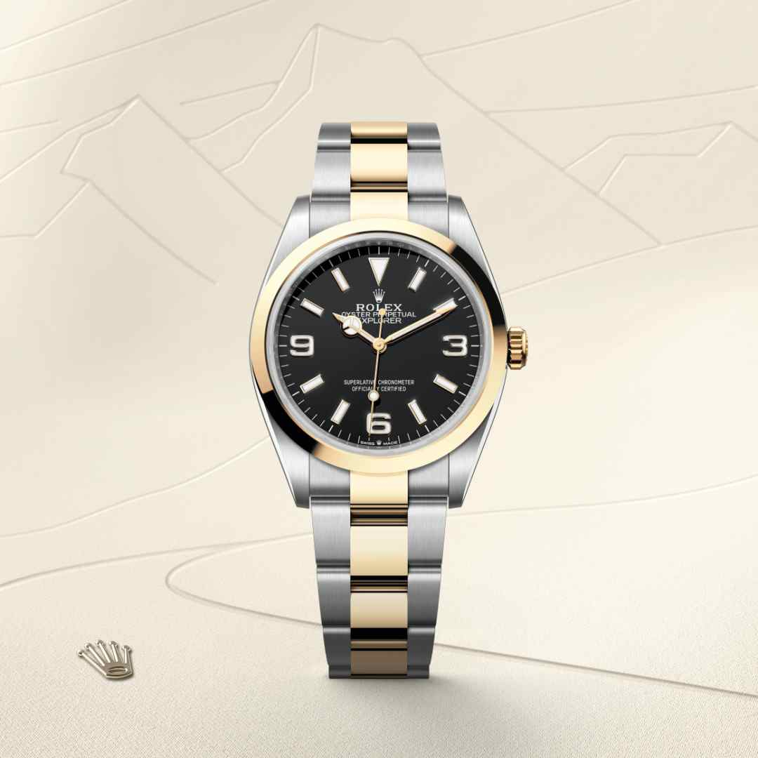 Rolex Explorer腕錶黃金鋼（蠔式鋼與黃金的組合）款，M124273-0001 - 歐洲坊