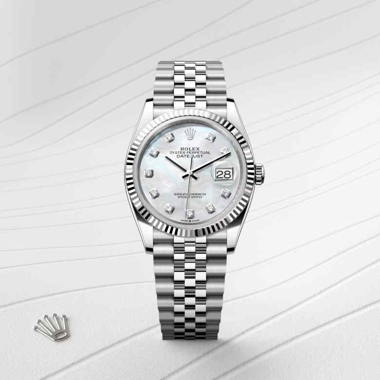 Rolex Datejust腕錶白色黃金鋼（蠔式鋼與白色黃金的組合）款，M126234-0019 - 歐洲坊