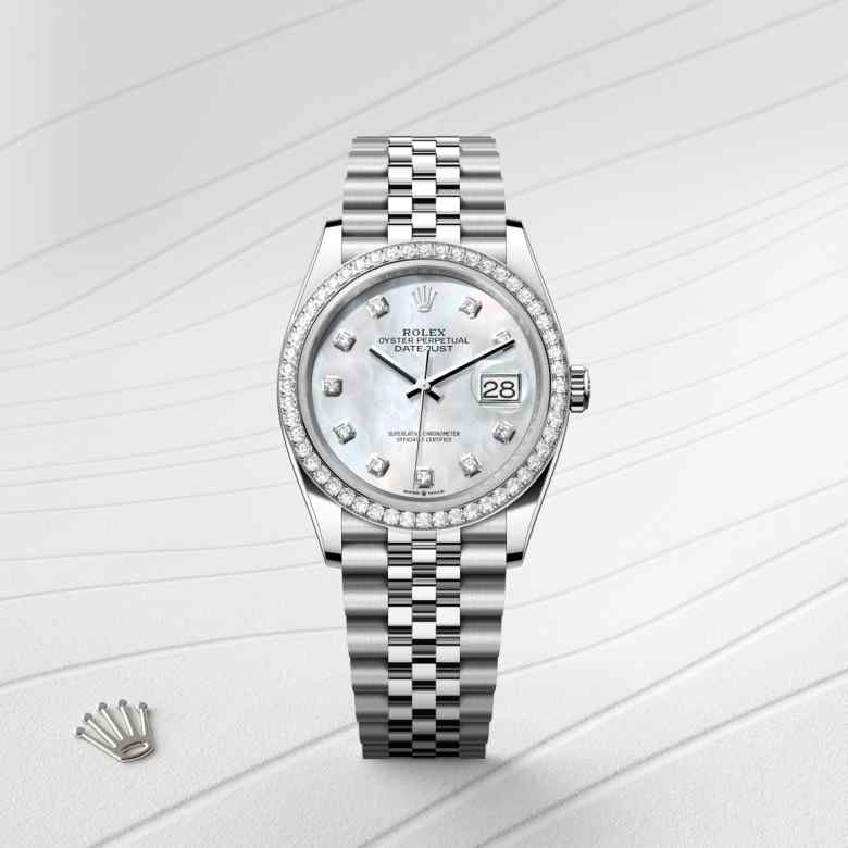 Rolex Datejust腕錶白色黃金鋼（蠔式鋼與白色黃金的組合）款，M126284RBR-0011 - 歐洲坊