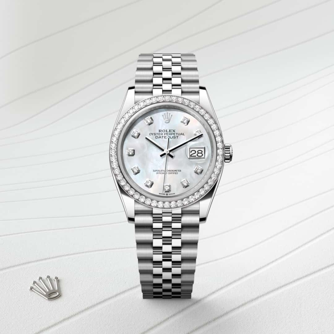 Rolex Datejust腕錶白色黃金鋼（蠔式鋼與白色黃金的組合）款，M126284RBR-0011 - 歐洲坊