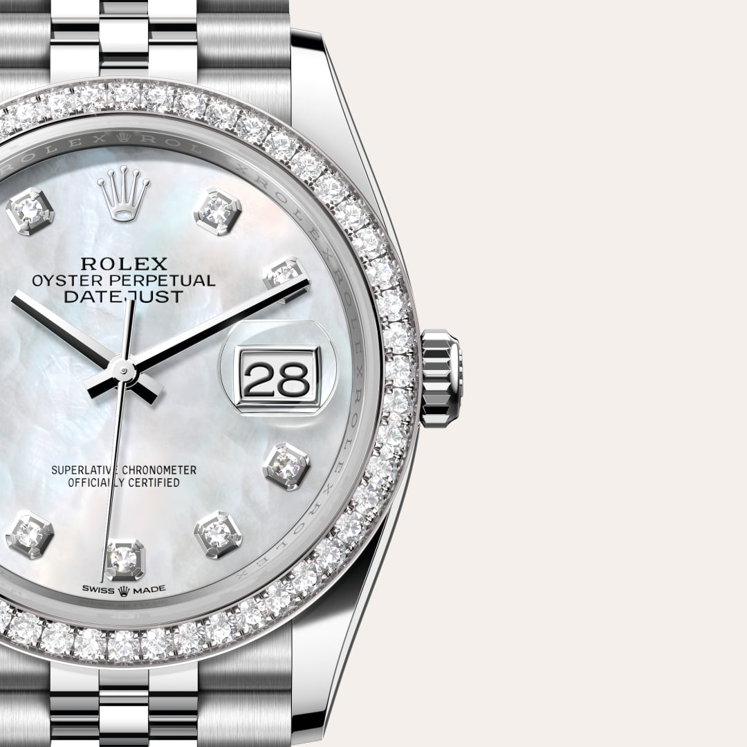 Rolex Datejust腕錶白色黃金鋼（蠔式鋼與白色黃金的組合）款，M126284RBR-0011 - 歐洲坊