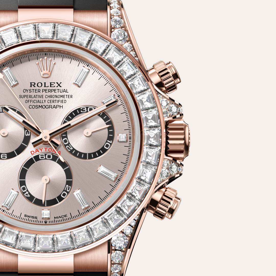 Rolex Cosmograph Daytona腕錶18K永恒玫瑰金，錶耳鑲鑽石款，M126535TBR-0002 - 歐洲坊