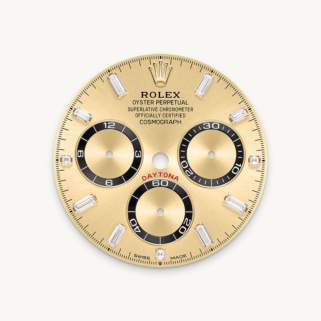 Rolex Cosmograph Daytona腕錶18K黃金，錶耳鑲鑽石款，M126538TBR-0004 - 歐洲坊