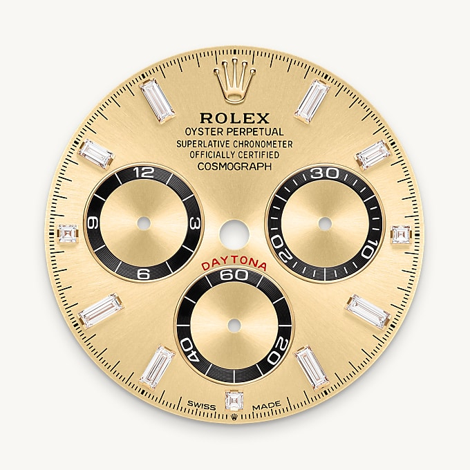 Rolex Cosmograph Daytona腕錶18K黃金，錶耳鑲鑽石款，M126538TBR-0004 - 歐洲坊