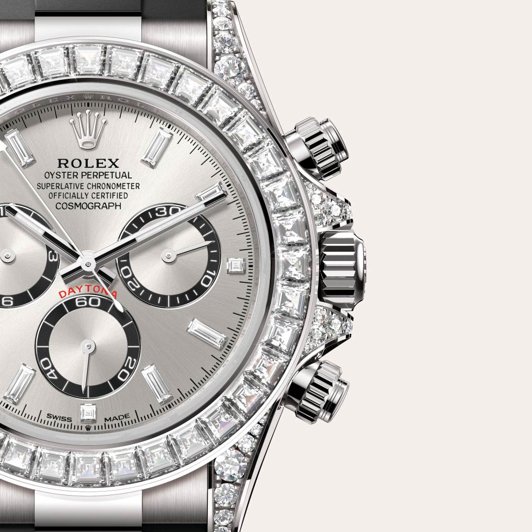 Rolex Cosmograph Daytona腕錶18K白色黃金，錶耳鑲鑽石款，M126539TBR-0002 - 歐洲坊