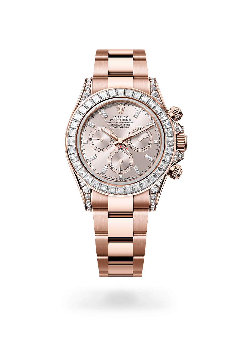 Rolex Cosmograph Daytona腕錶18K永恒玫瑰金，錶耳鑲鑽石款，M126595TBR-0001 - 歐洲坊