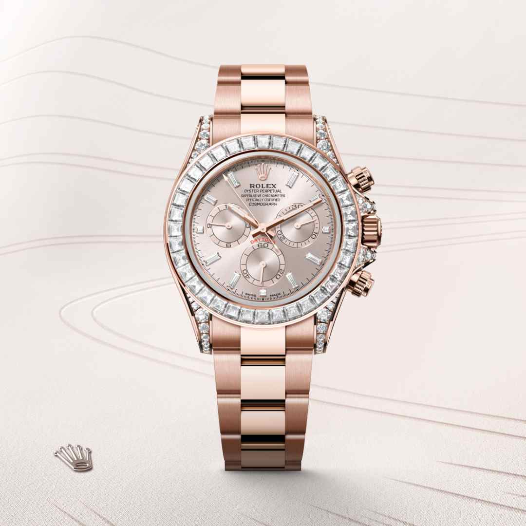 Rolex Cosmograph Daytona腕錶18K永恒玫瑰金，錶耳鑲鑽石款，M126595TBR-0001 - 歐洲坊