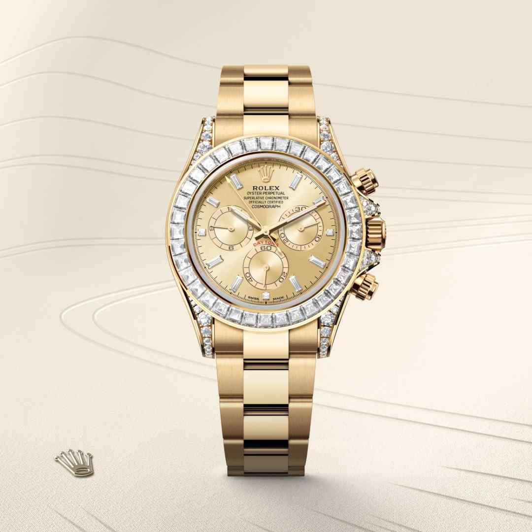 Rolex Cosmograph Daytona腕錶18K黃金，錶耳鑲鑽石款，M126598TBR-0001 - 歐洲坊
