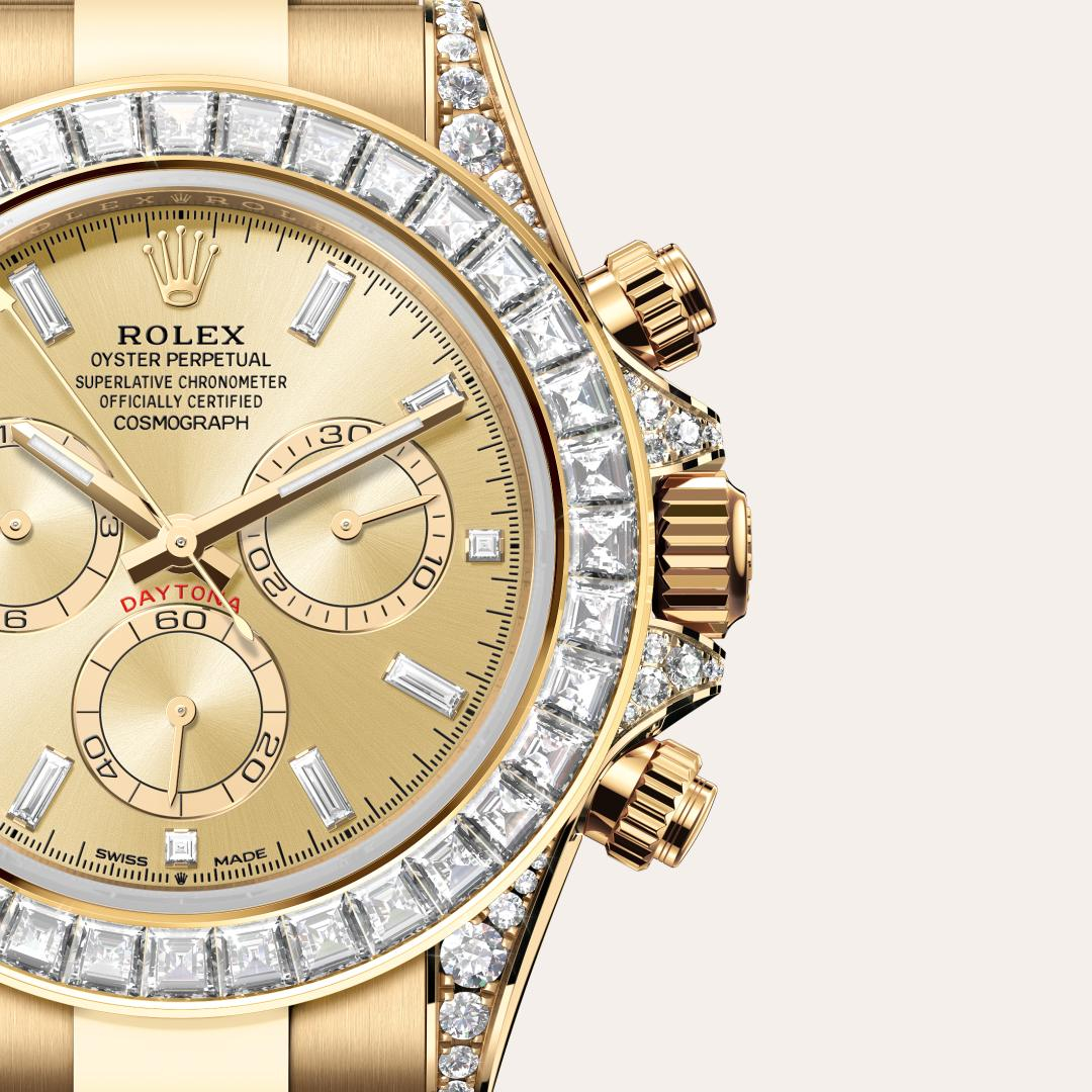 Rolex Cosmograph Daytona腕錶18K黃金，錶耳鑲鑽石款，M126598TBR-0001 - 歐洲坊