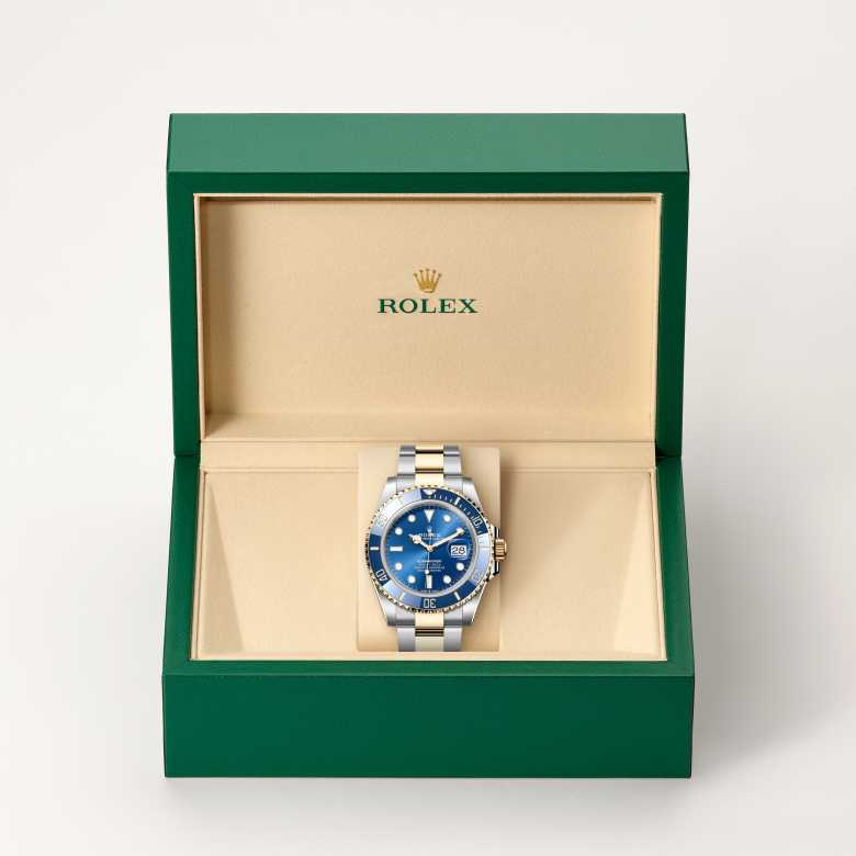 Rolex Submariner腕錶黃金鋼（蠔式鋼與黃金的組合）款，M126613LB-0002 - 歐洲坊