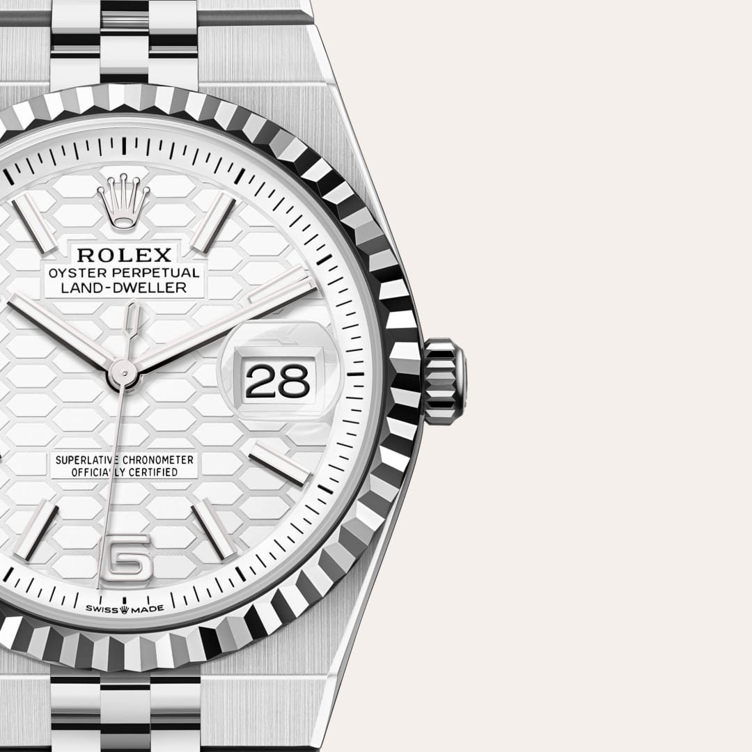Rolex Land-Dweller腕錶白色黃金鋼（蠔式鋼與白色黃金的組合）款，M127234-0001 - 歐洲坊