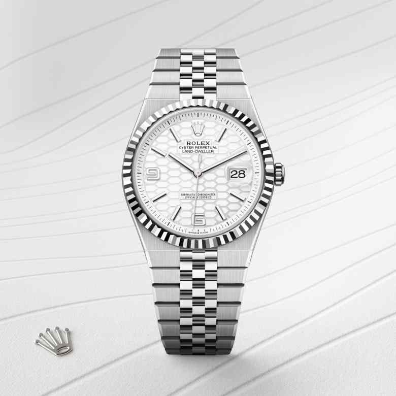 Rolex Land-Dweller腕錶白色黃金鋼（蠔式鋼與白色黃金的組合）款，M127334-0001 - 歐洲坊
