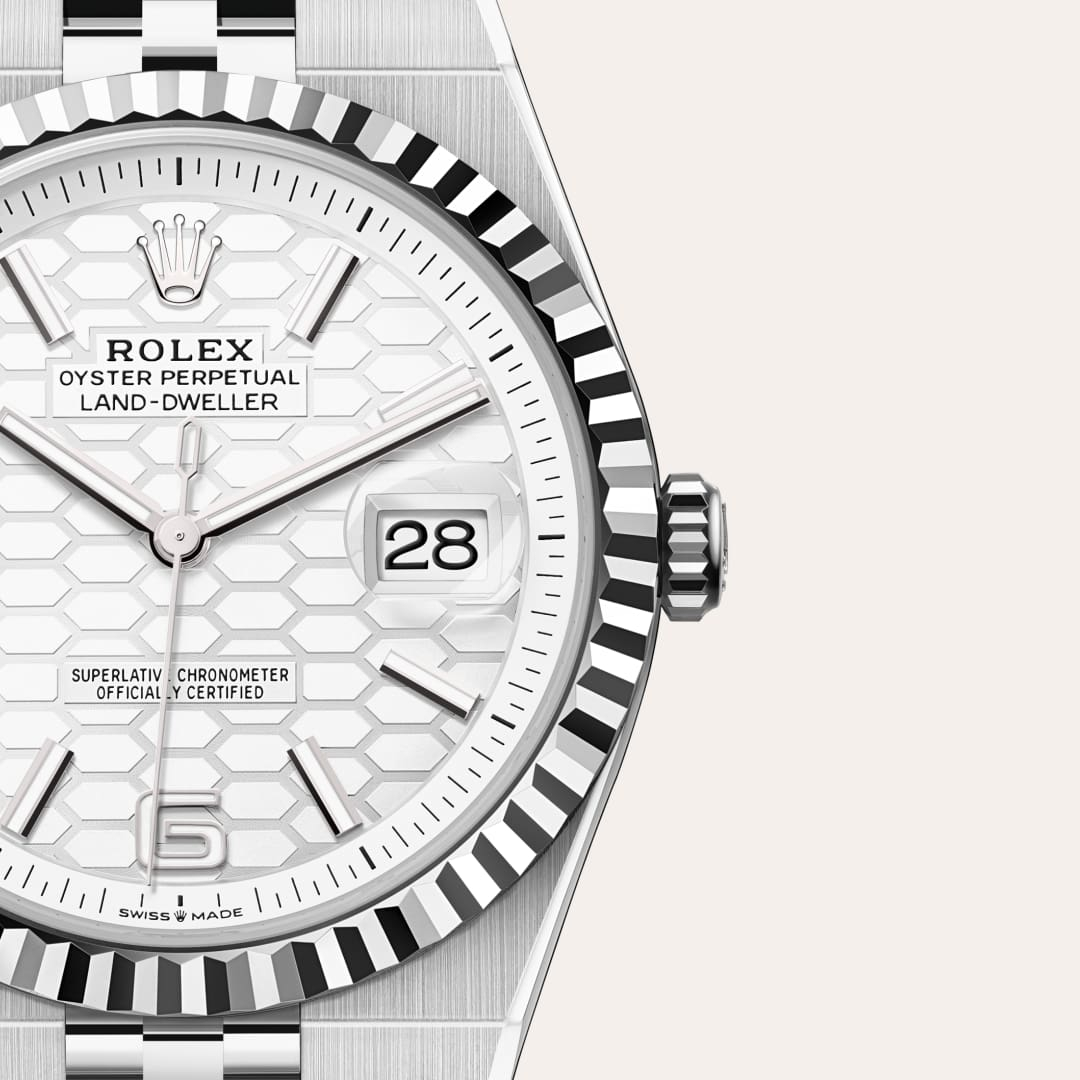 Rolex Land-Dweller腕錶白色黃金鋼（蠔式鋼與白色黃金的組合）款，M127334-0001 - 歐洲坊