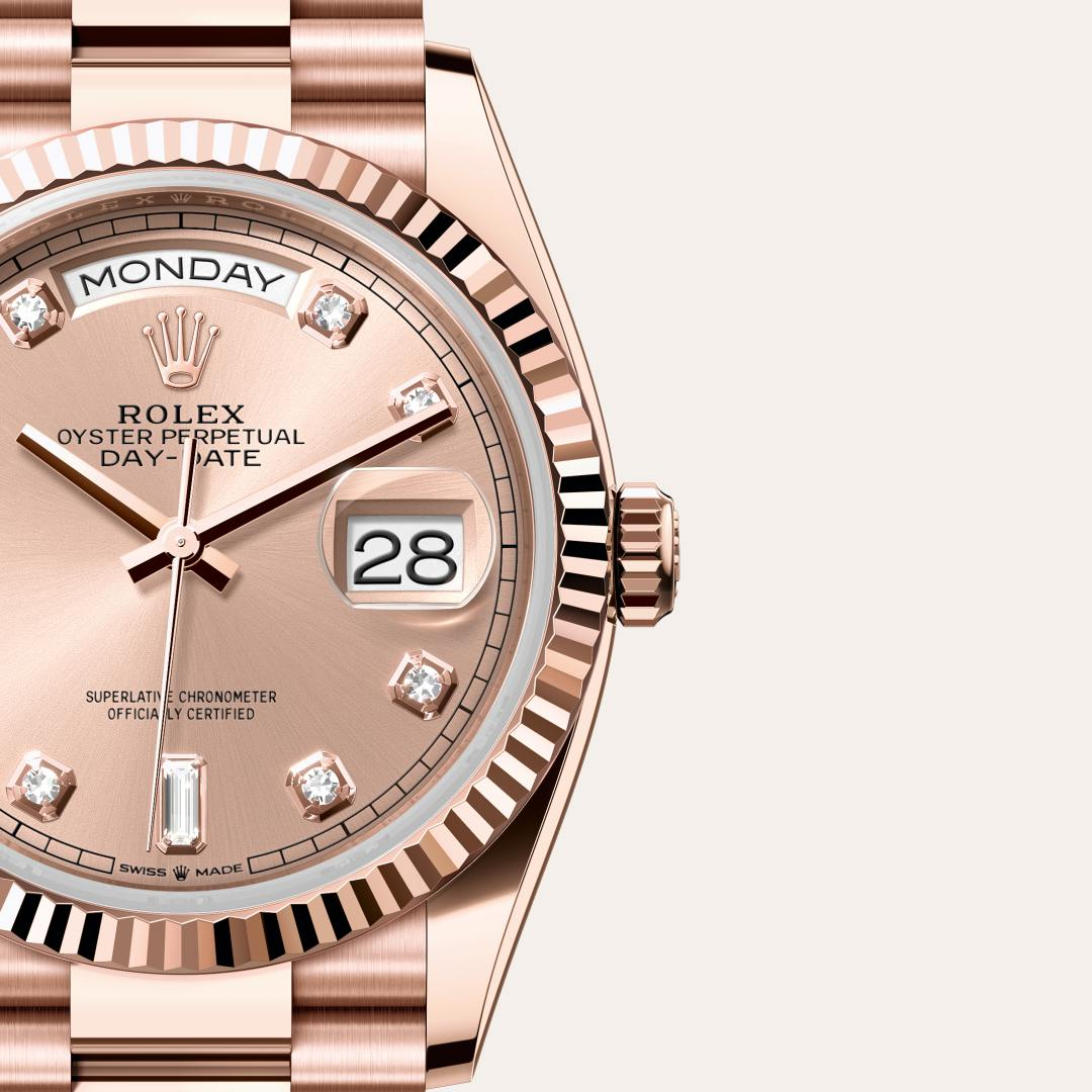 Rolex Day-Date腕錶18K永恒玫瑰金款，M128235-0009 - 歐洲坊