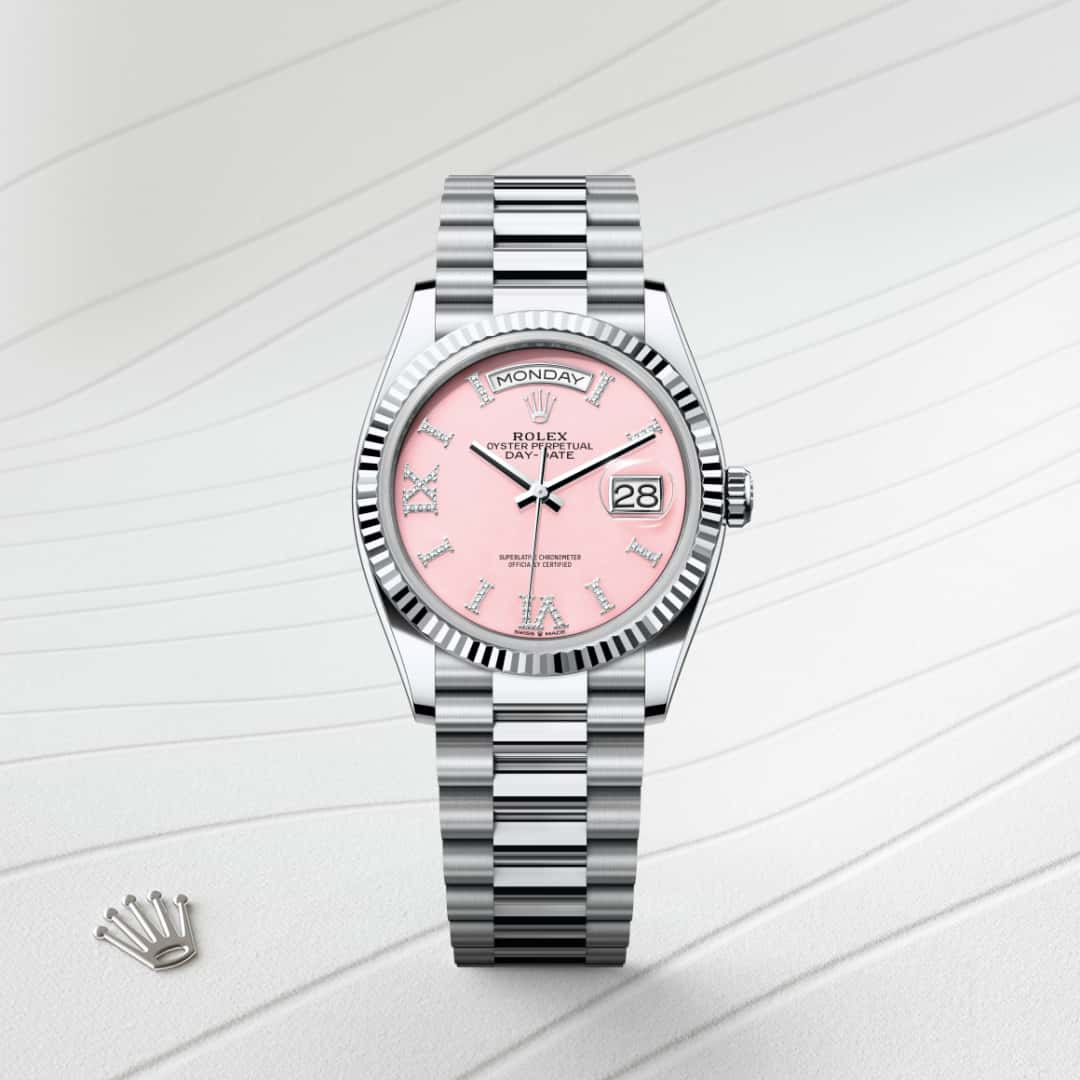 Rolex Day-Date腕錶鉑金款，M128236-0006 - 歐洲坊