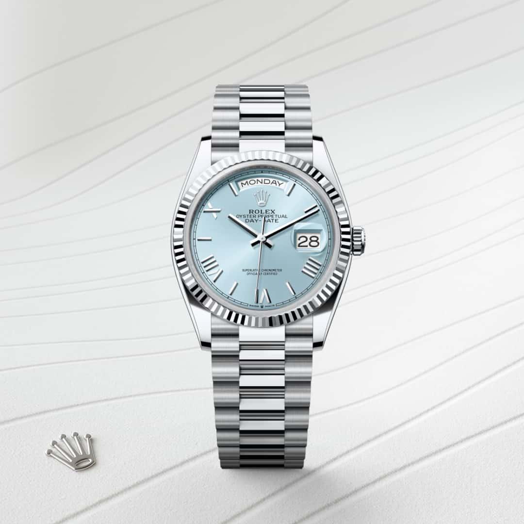 Rolex Day-Date腕錶鉑金款，M128236-0018 - 歐洲坊