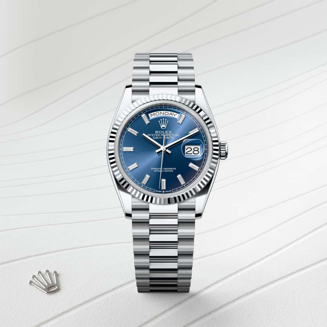 Rolex Day-Date腕錶鉑金款，M128236-0023 - 歐洲坊