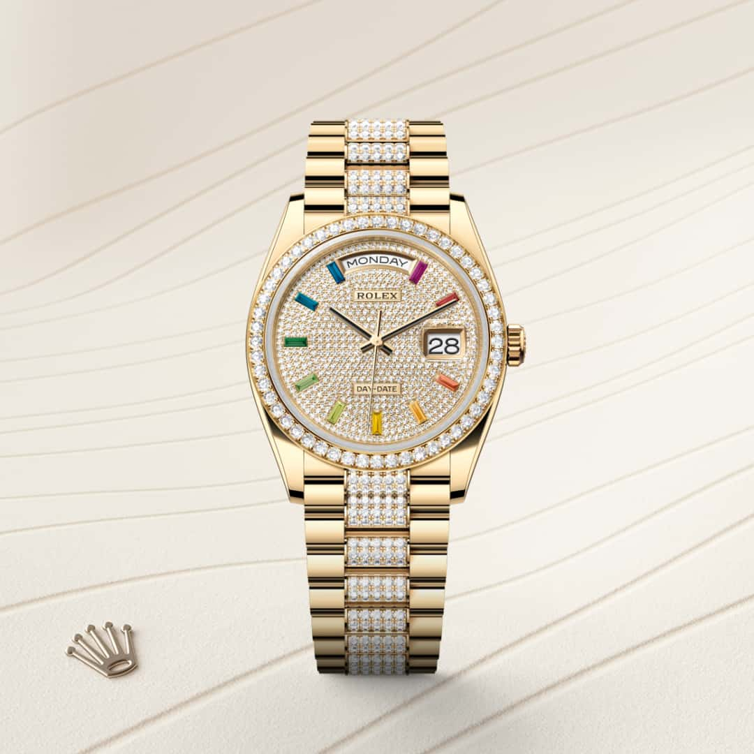 Rolex Day-Date腕錶18K黃金款，M128348RBR-0031 - 歐洲坊