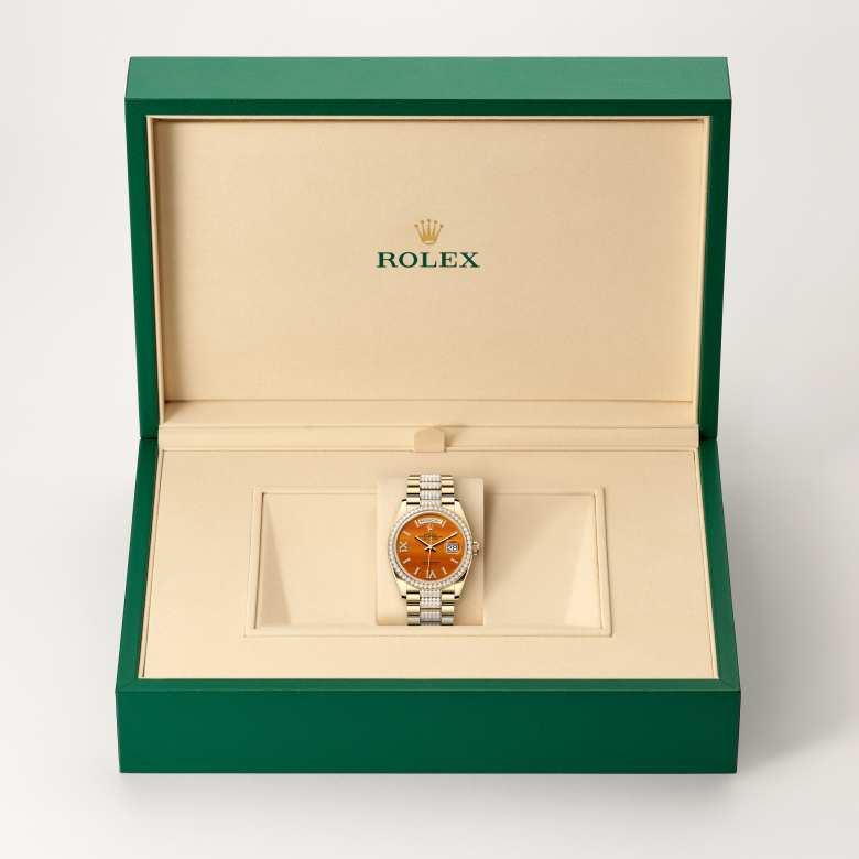 Rolex Day-Date腕錶18K黃金款，M128348RBR-0050 - 歐洲坊