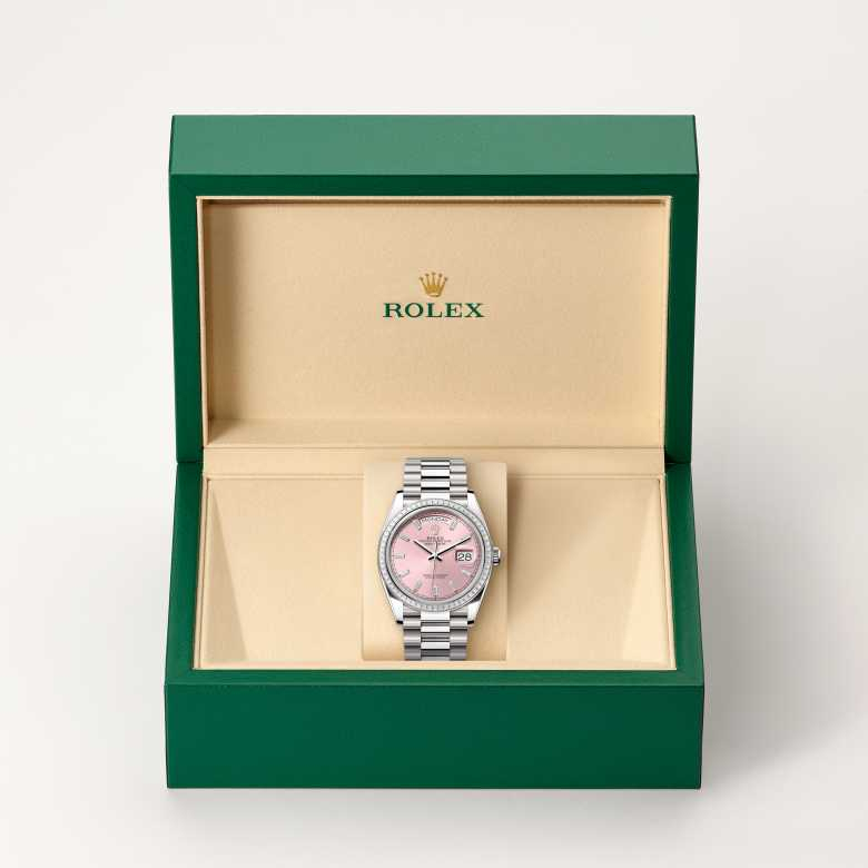 Rolex Day-Date腕錶18K白色黃金款，M128399TBR-0029 - 歐洲坊