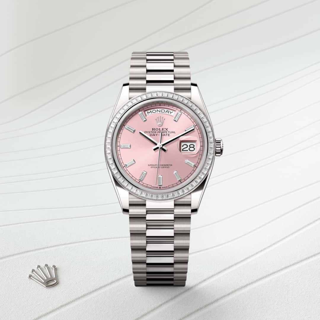 Rolex Day-Date腕錶18K白色黃金款，M128399TBR-0029 - 歐洲坊