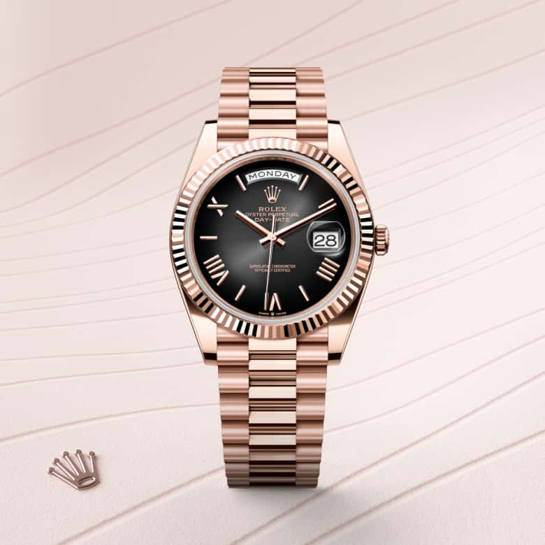 Rolex Day-Date腕錶18K永恒玫瑰金款，M228235-0055 - 歐洲坊