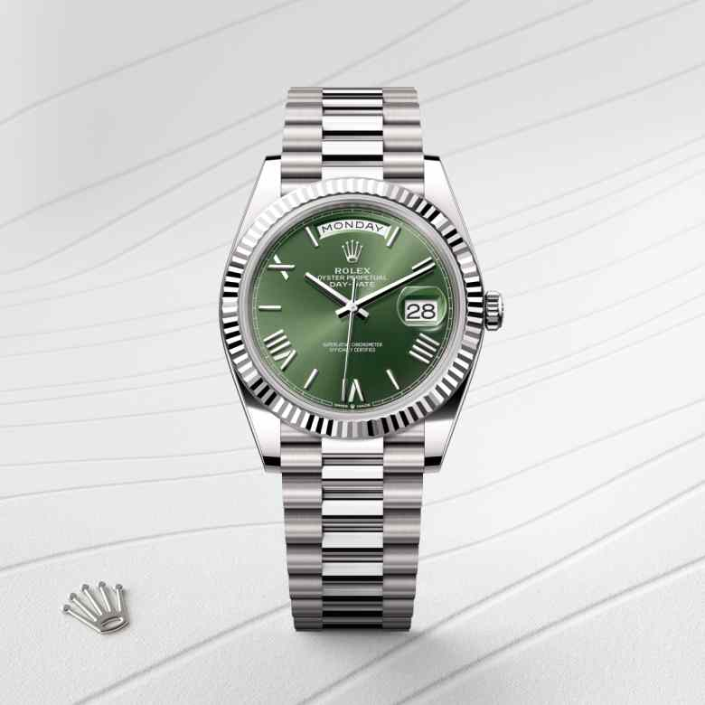 Rolex Day-Date腕錶18K白色黃金款，M228239-0033 - 歐洲坊