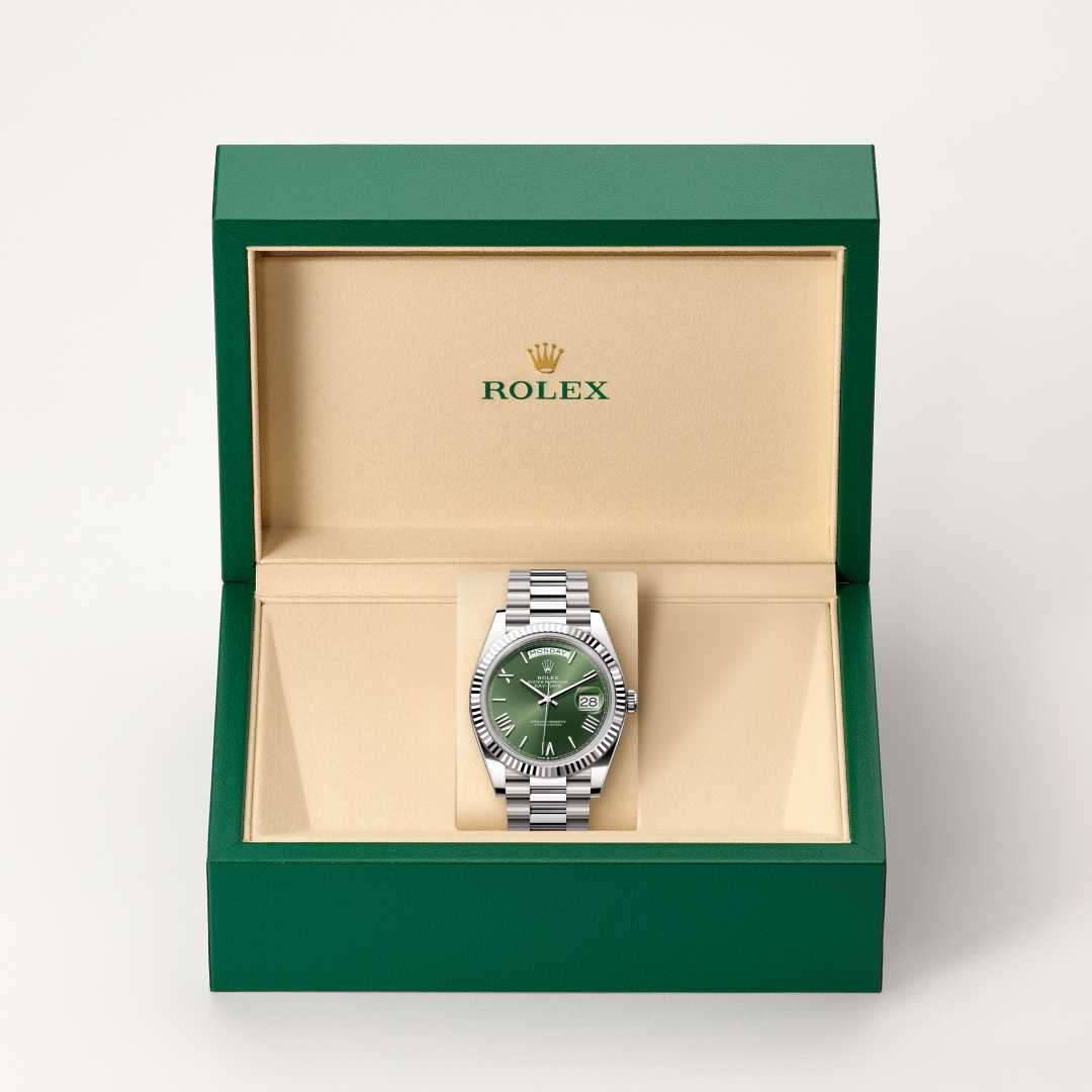 Rolex Day-Date腕錶18K白色黃金款，M228239-0033 - 歐洲坊