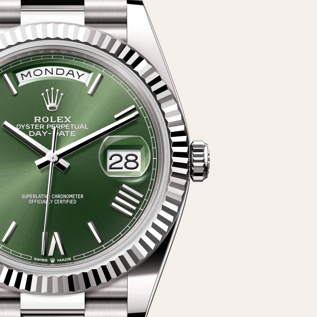 Rolex Day-Date腕錶18K白色黃金款，M228239-0033 - 歐洲坊