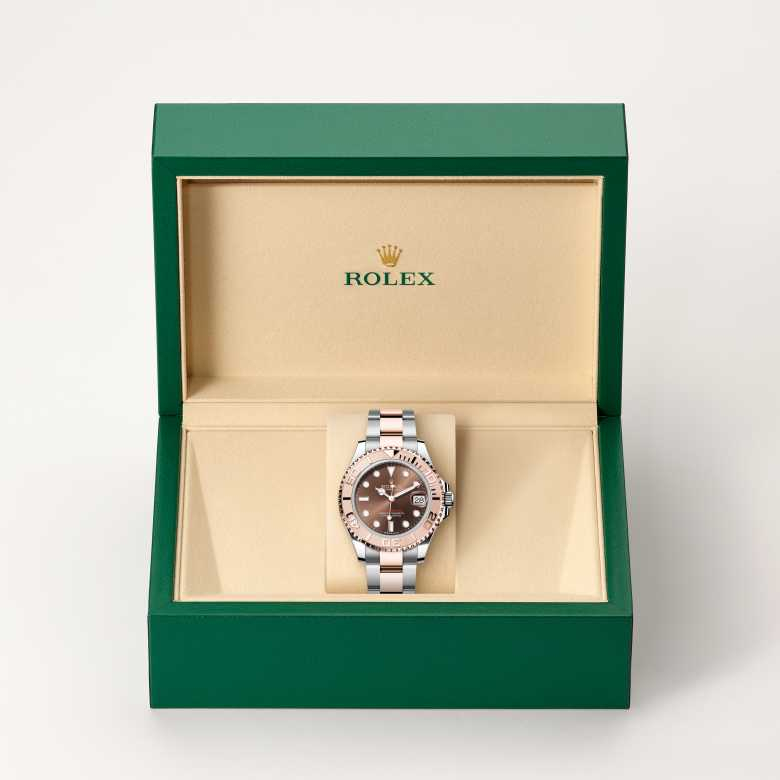 Rolex Yacht-Master腕錶永恒玫瑰金鋼（蠔式鋼與永恒玫瑰金的組合）款，M268621-0003 - 歐洲坊