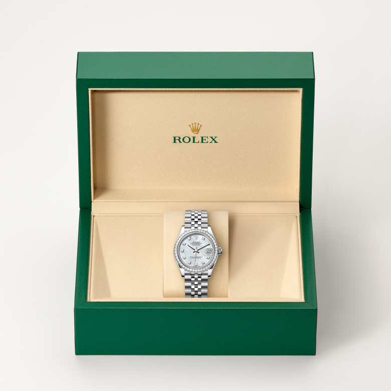 Rolex Datejust腕錶白色黃金鋼（蠔式鋼與白色黃金的組合）款，M278384RBR-0008 - 歐洲坊