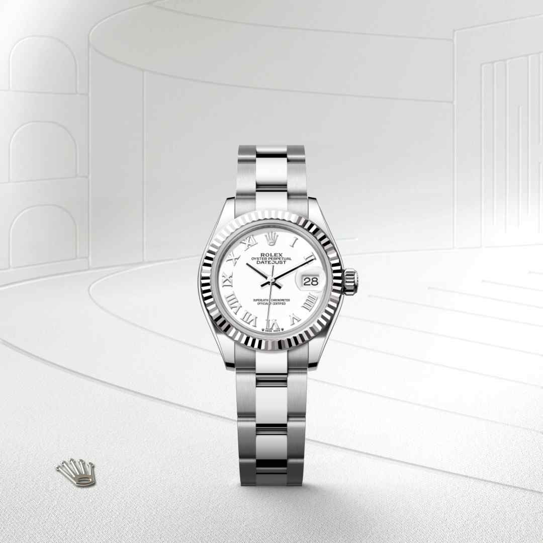 Rolex Lady-Datejust腕錶白色黃金鋼（蠔式鋼與白色黃金的組合）款，M279174-0020 - 歐洲坊