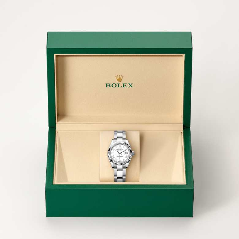 Rolex Lady-Datejust腕錶白色黃金鋼（蠔式鋼與白色黃金的組合）款，M279174-0020 - 歐洲坊