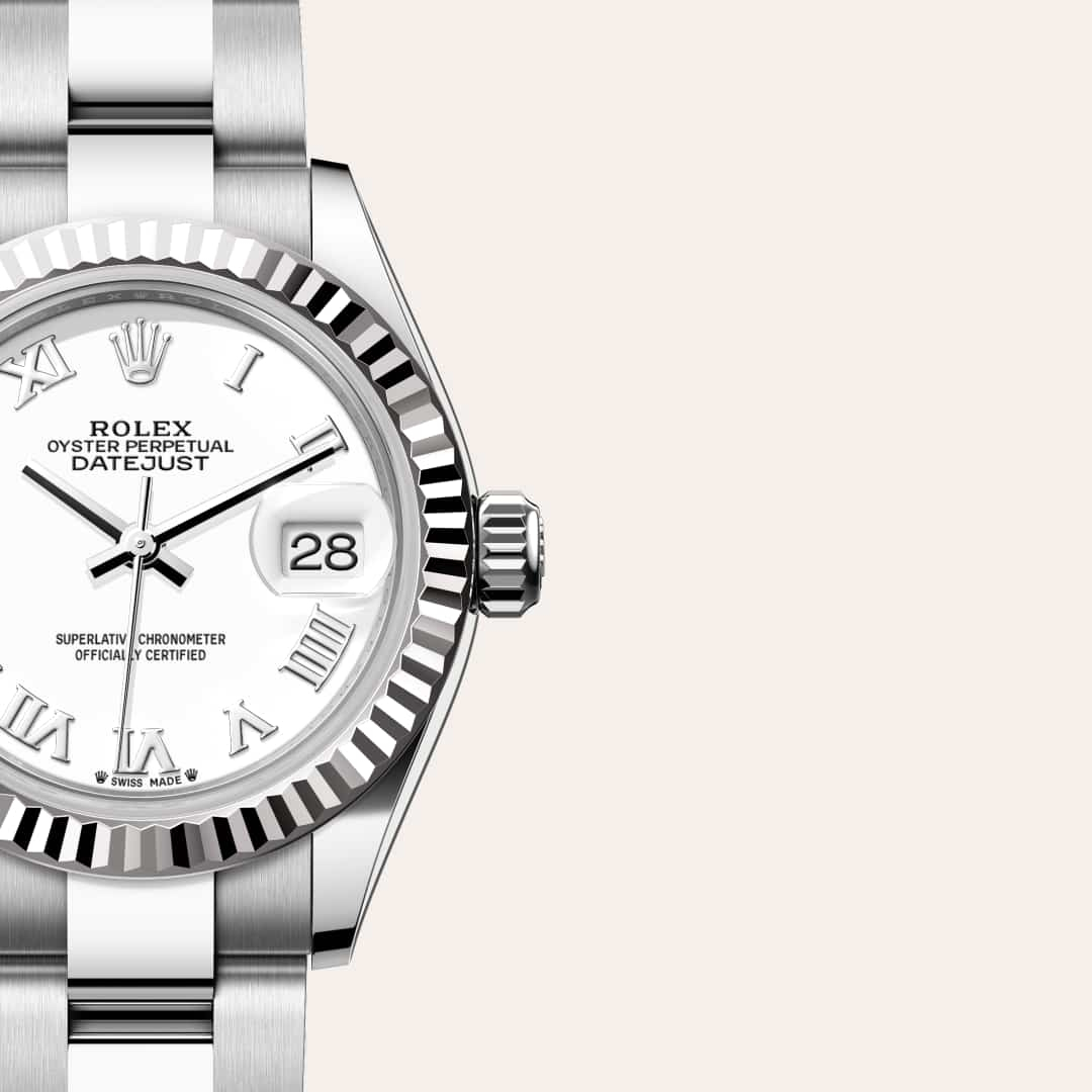 Rolex Lady-Datejust腕錶白色黃金鋼（蠔式鋼與白色黃金的組合）款，M279174-0020 - 歐洲坊