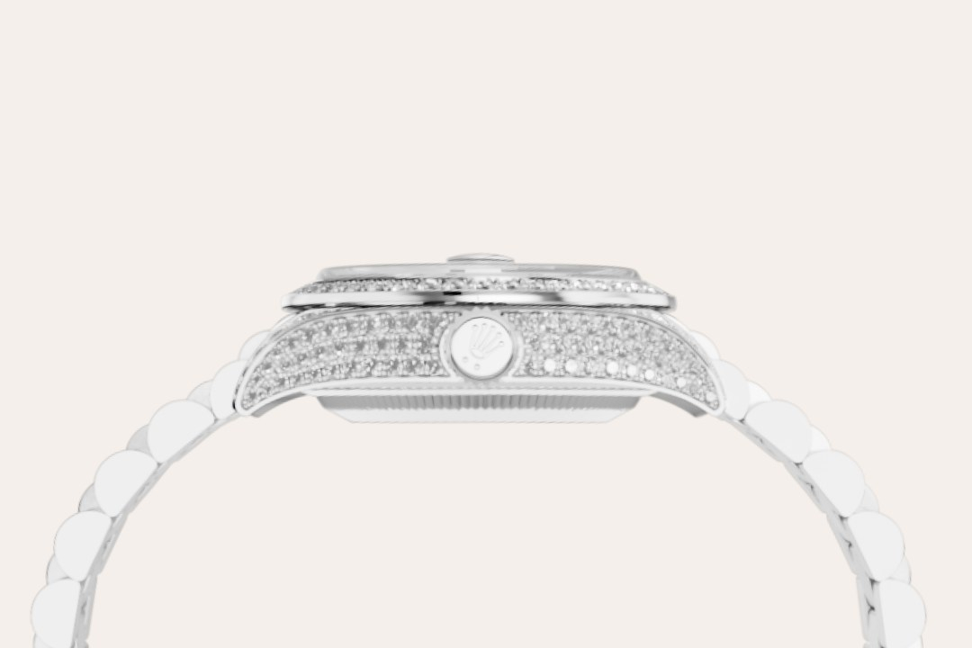 Rolex Lady-Datejust腕錶18K白色黃金，錶殼兩側及錶耳鑲鑽石款，M279459RBR-0001 - 歐洲坊