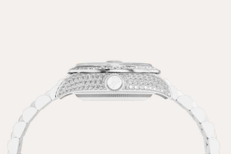Rolex Lady-Datejust腕錶18K白色黃金，錶殼兩側及錶耳鑲鑽石款，M279459RBR-0001 - 歐洲坊
