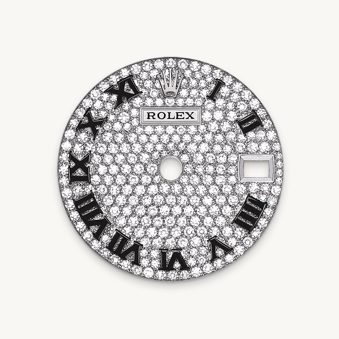 Rolex Lady-Datejust腕錶18K白色黃金，錶殼兩側及錶耳鑲鑽石款，M279459RBR-0001 - 歐洲坊