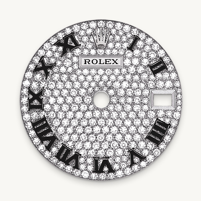Rolex Lady-Datejust腕錶18K白色黃金，錶殼兩側及錶耳鑲鑽石款，M279459RBR-0001 - 歐洲坊