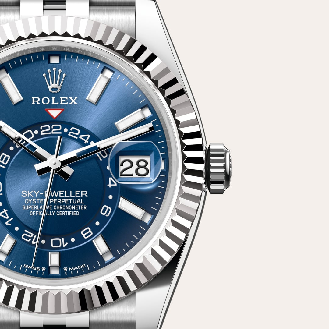 Rolex Sky-Dweller腕錶白色黃金鋼（蠔式鋼與白色黃金的組合）款，M336934-0006 - 歐洲坊