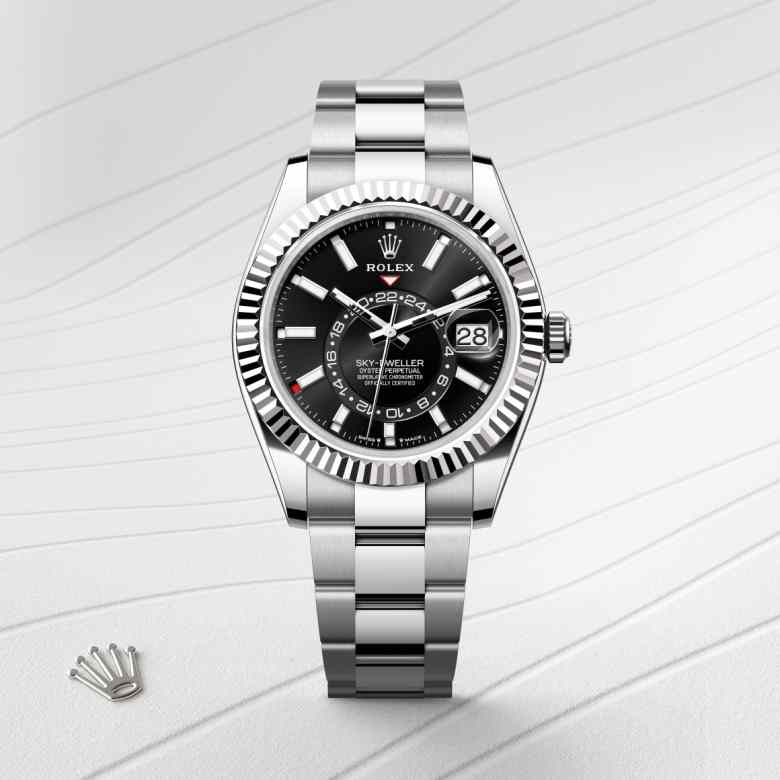Rolex Sky-Dweller腕錶白色黃金鋼（蠔式鋼與白色黃金的組合）款，M336934-0007 - 歐洲坊