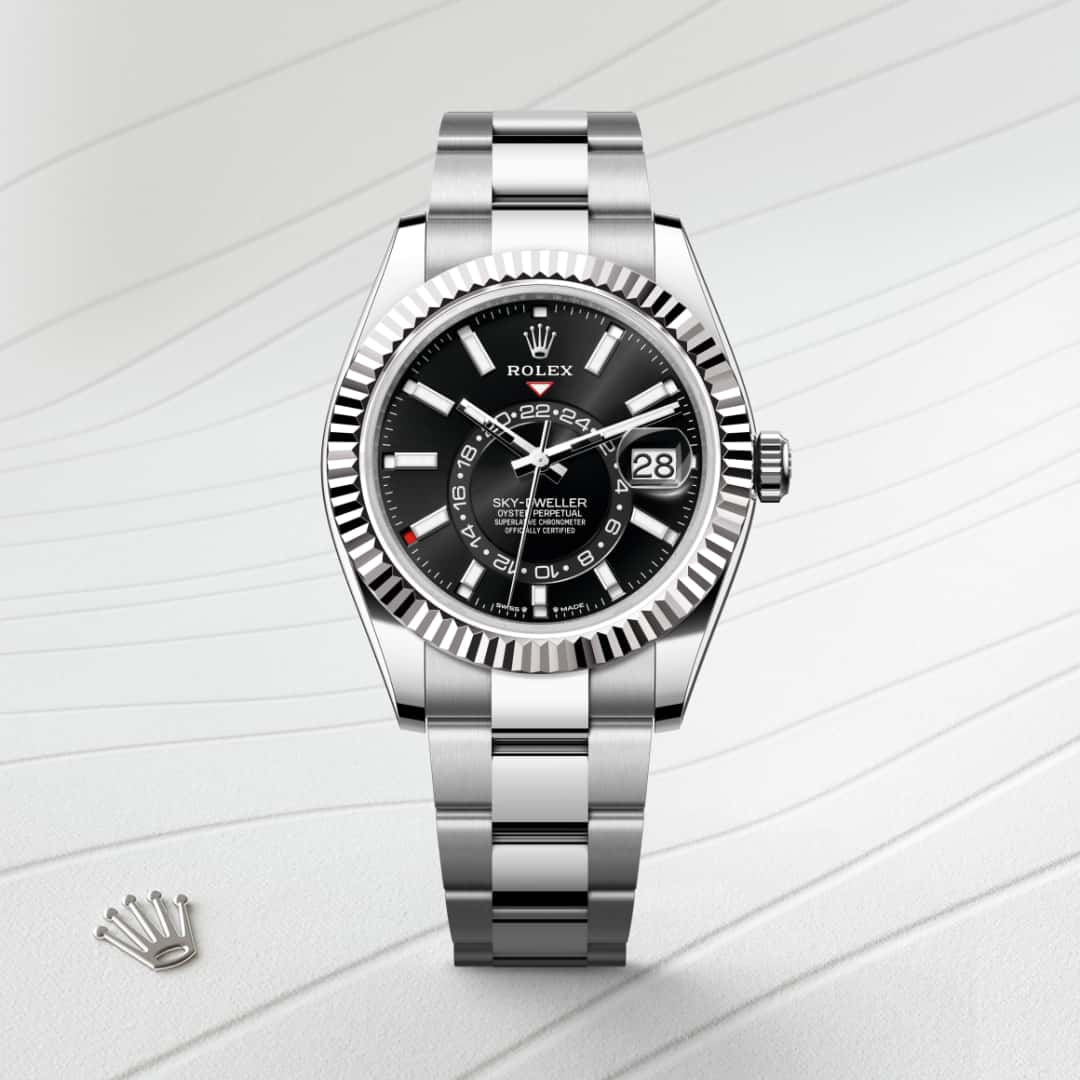 Rolex Sky-Dweller腕錶白色黃金鋼（蠔式鋼與白色黃金的組合）款，M336934-0007 - 歐洲坊