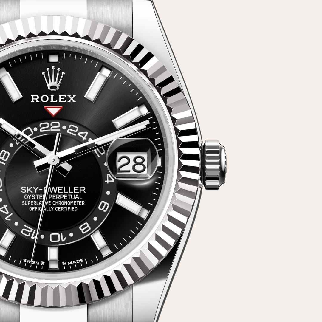 Rolex Sky-Dweller腕錶白色黃金鋼（蠔式鋼與白色黃金的組合）款，M336934-0007 - 歐洲坊
